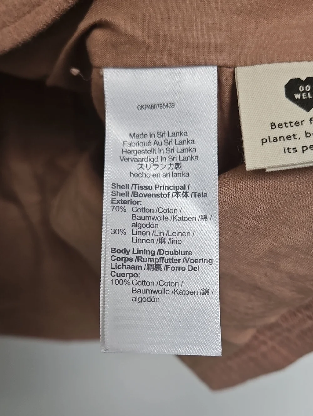 Madewell Cotton-Linen Oversized Relaxed Larsen Blazer in Faded Earth Sz XS - M - Picture 9 of 12